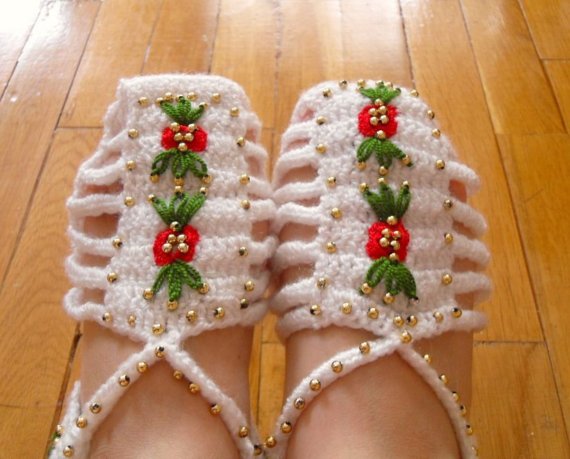 Knitting crochet shoes (1)