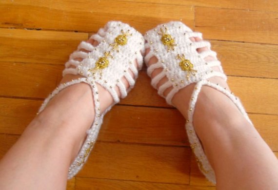 Knitting crochet shoes (17)