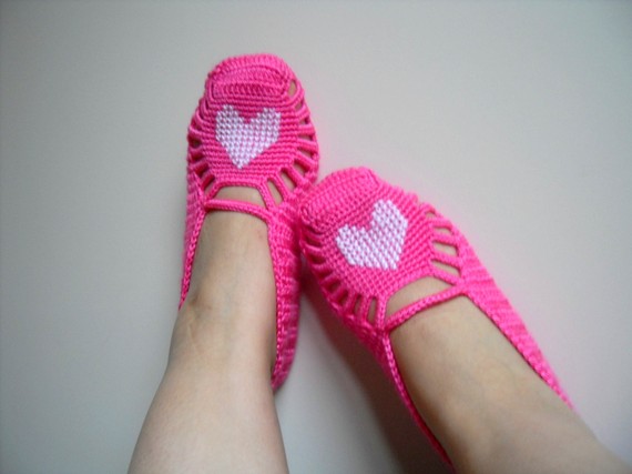 Knitting crochet shoes (8)