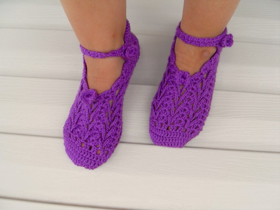 Knitting crochet shoes (9)