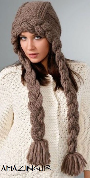 Model knitted hats 10