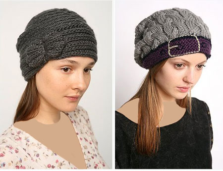 Model knitted hats 3