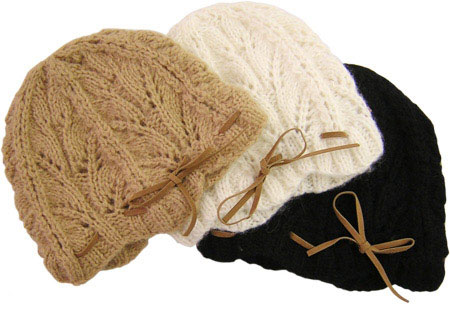 Model knitted hats 8