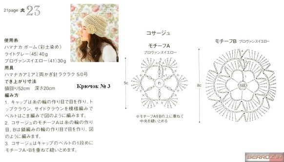 Method tissue crocheting hats for girls (2)
