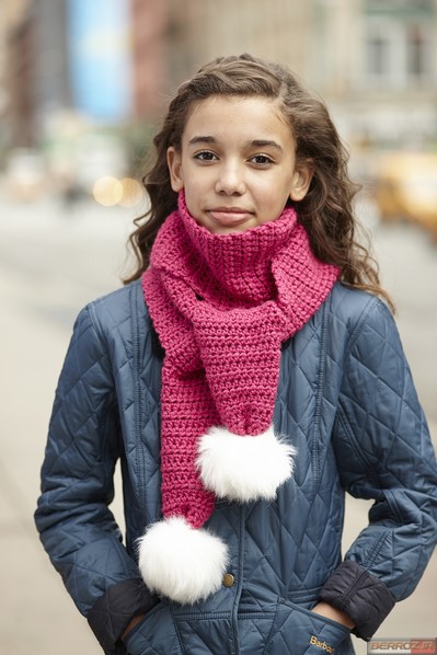Knitted Hat and Scarf models for girls (8)
