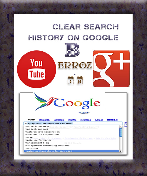 Delete your Google search history