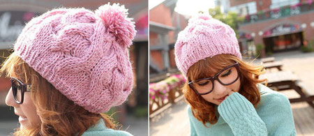Knitted hats for girls (6)
