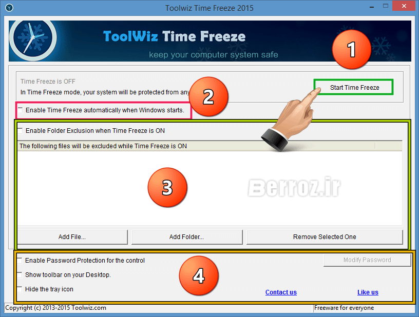 Software freezing Windows -ToolWiz Time Freeze (8)
